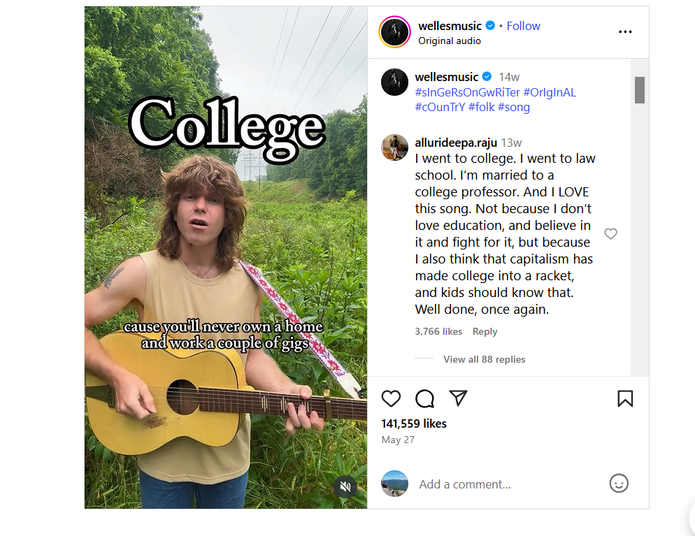 A person playing a guitar AI-generated content may be incorrect.