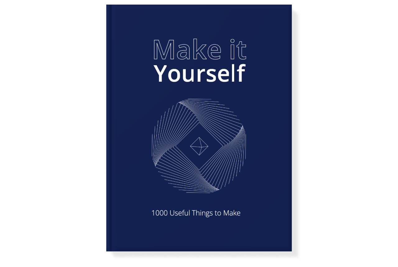 A blue book with white text Description automatically generated