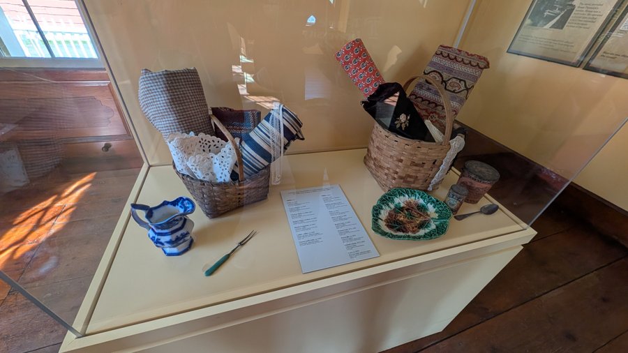 Wider view of the household tools display